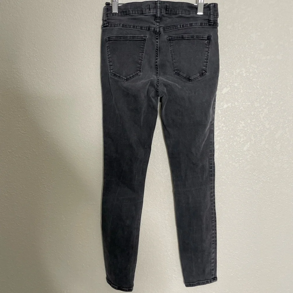 Madewell Black Hip Zipper Skinny Skinny Jeans 25